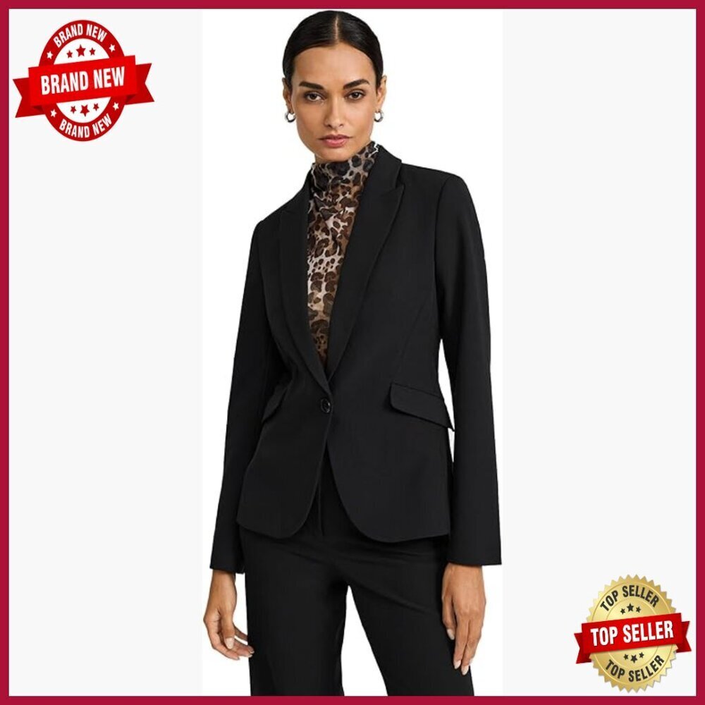 Studio Stretch Twill Blazer, Fitted One Button, Professional Workwear